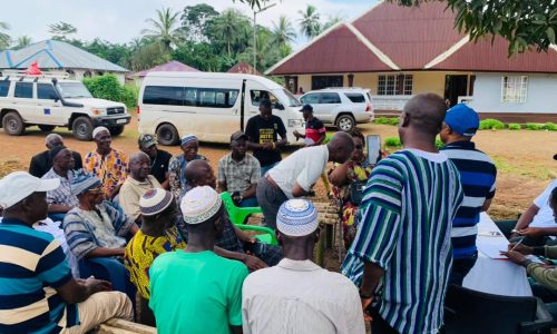 ECOWAS National Office Takes on Wai Community in Pujehun on Cross-Border Project Implementation